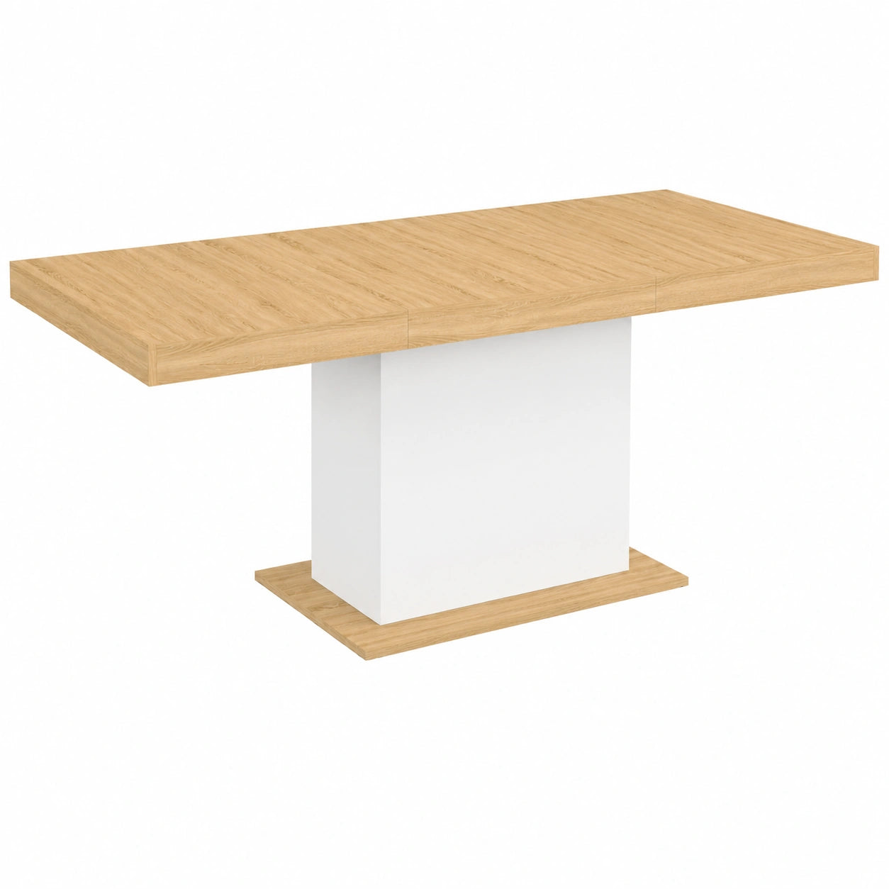table-a-manger-extensible-rectangle-610-personnes-bois-et-blanc-gtgmb10377vo